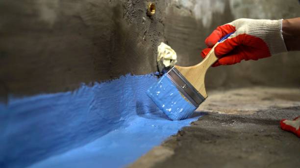 Commercial Waterproofing project at a Plainsboro, NJ business property by SJ Waterproofing Pros